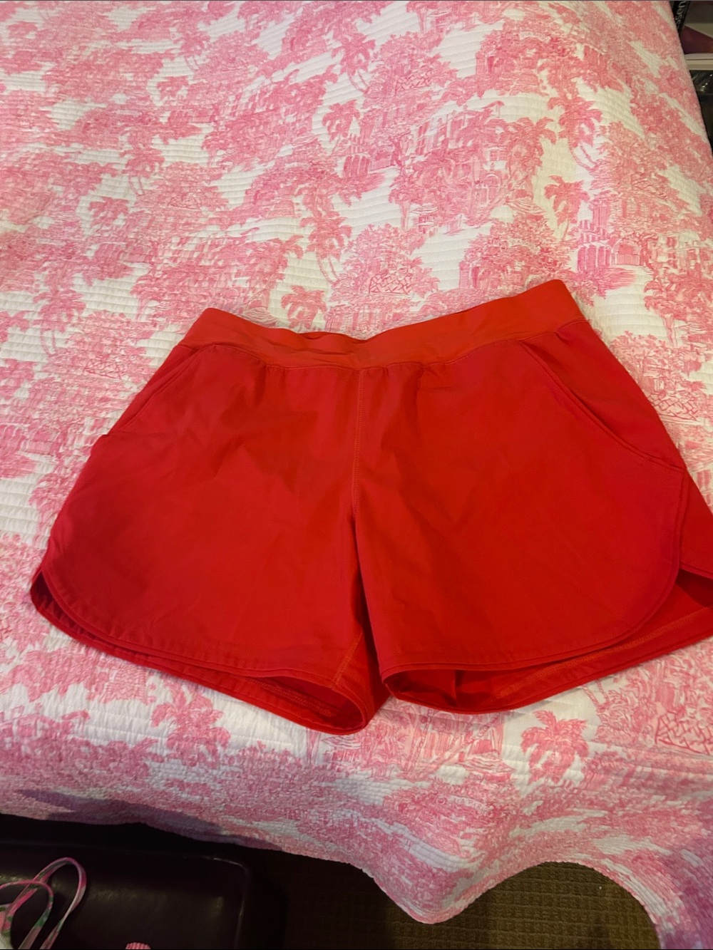NWOT Lands End Red Women's Athletic Shorts 1x